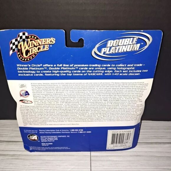 Winner's Circle Double Platinum Coca Cola Bobby Labonte #18 Interstate Batteries - Picture 6 of 7